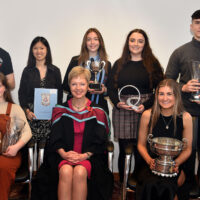 Award-winners at Portadown College Prize Day